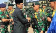 Ketua DPRD Batam Hadiri Upacara Pelepasan 450 Personel Yonif 136/Tuah Sakti Menuju Papua
